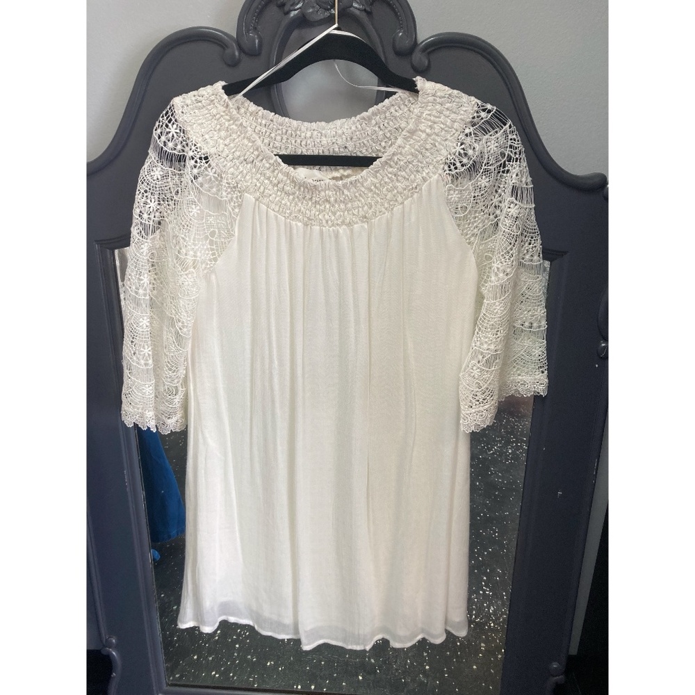 3/4 Lace Sleeve Dress